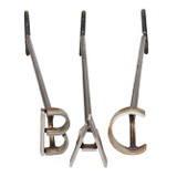 Individual Character Fire Heated Branding Iron - Stainless Steel