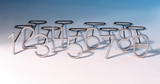 Paint Branding Irons are for marking sale animals and paint branding sheep. Made of high quality aluminum, light in weight. 

Number sets consist of 9 irons, 0-8, the 6 is inverted to make the 9.